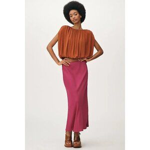 Dolan Left Coast Copper Bubble Top XL Pullover Boho Padded Shoulder Retro‎ NEW!
